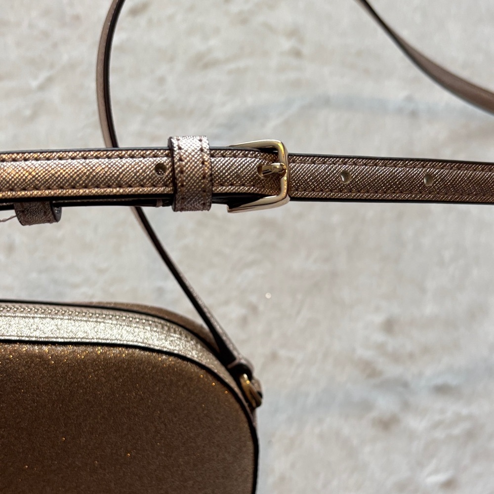 Kate Spade Gold Glitter Small Crossbody Bag - Picture 5 of 11